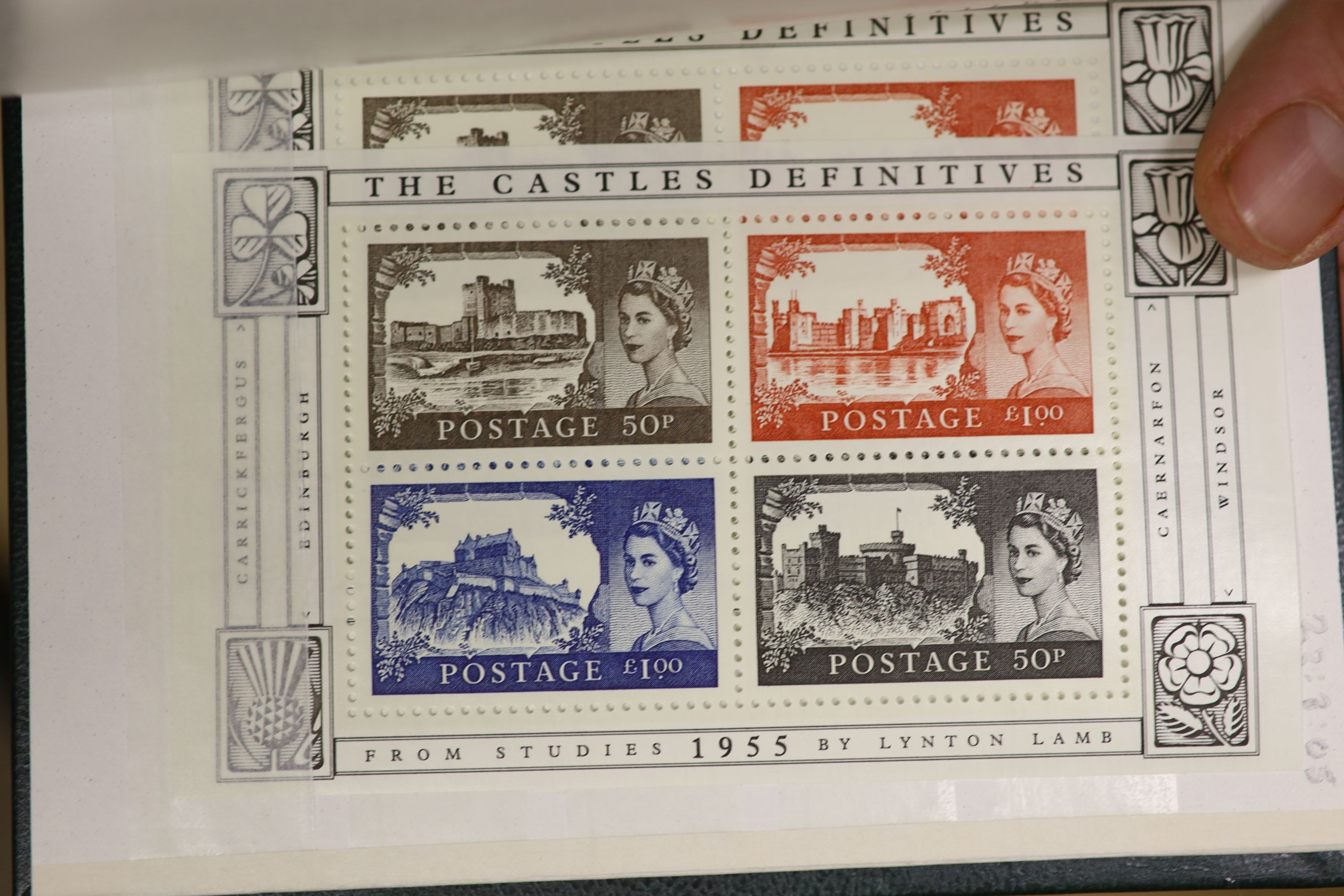 A large collection of Royal Mint first day covers, 1960's-2005, in albums and a large quantity of mint unused stamps in stockbooks for the years 1990s-2004 (2 boxes)